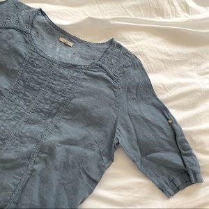 LINA TOMEI linen blouse